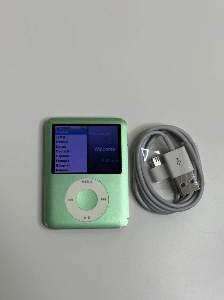 Apple iPod Nano 3 Groen 8GB, Audio, Tv en Foto, Mp3-spelers | Apple iPod, 40 GB en meer, Gebruikt, Ophalen of Verzenden, Nano