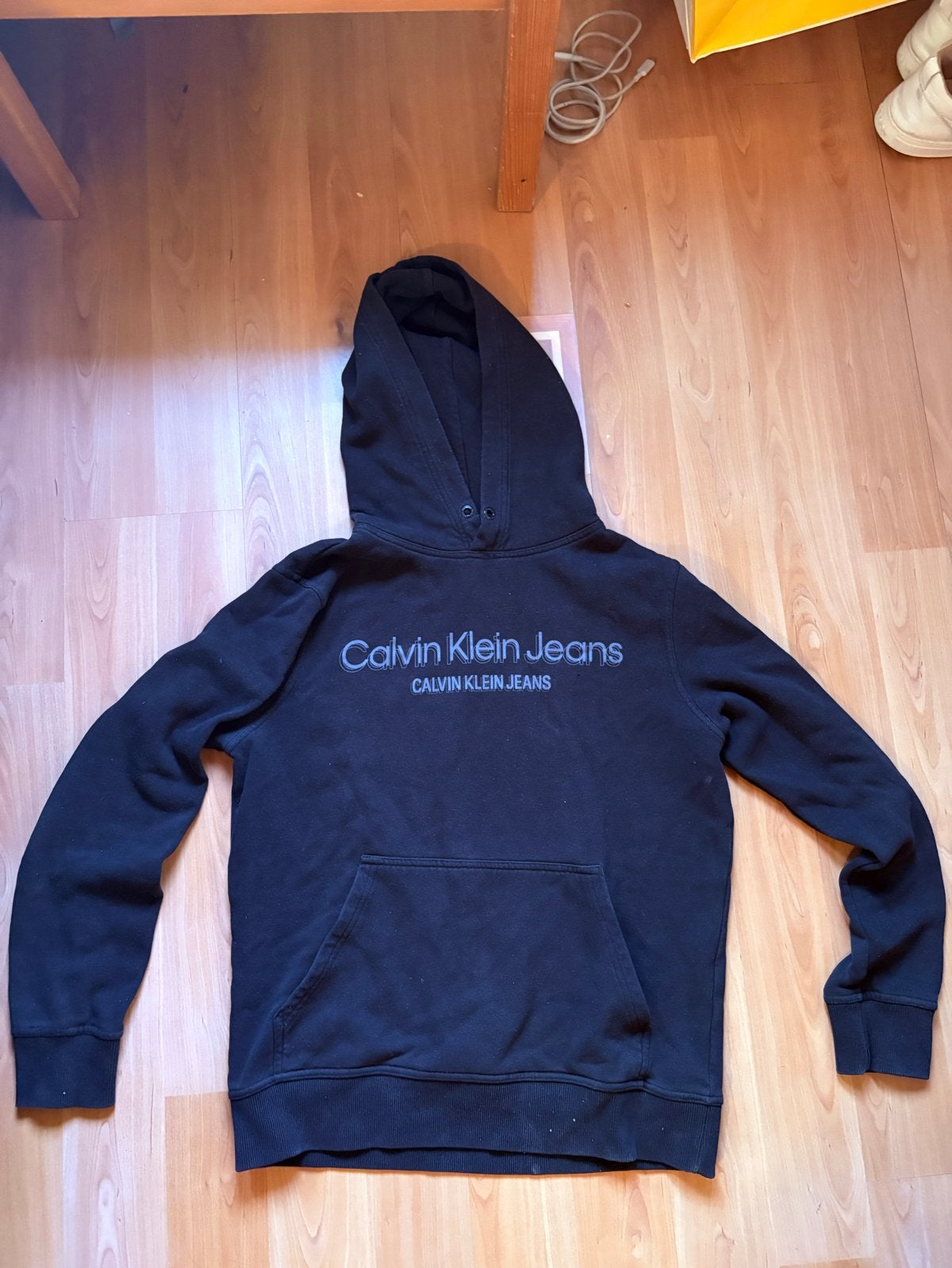 Calvin Klein Jeans Hoodie Zwart Maat M, Ophalen of Verzenden, Zo goed als nieuw