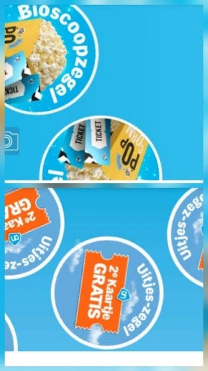 AH bioscoop zegels spaart € 0,50 per spaarkaart, Verzamelen, Supermarktacties, Albert Heijn, Ophalen of Verzenden