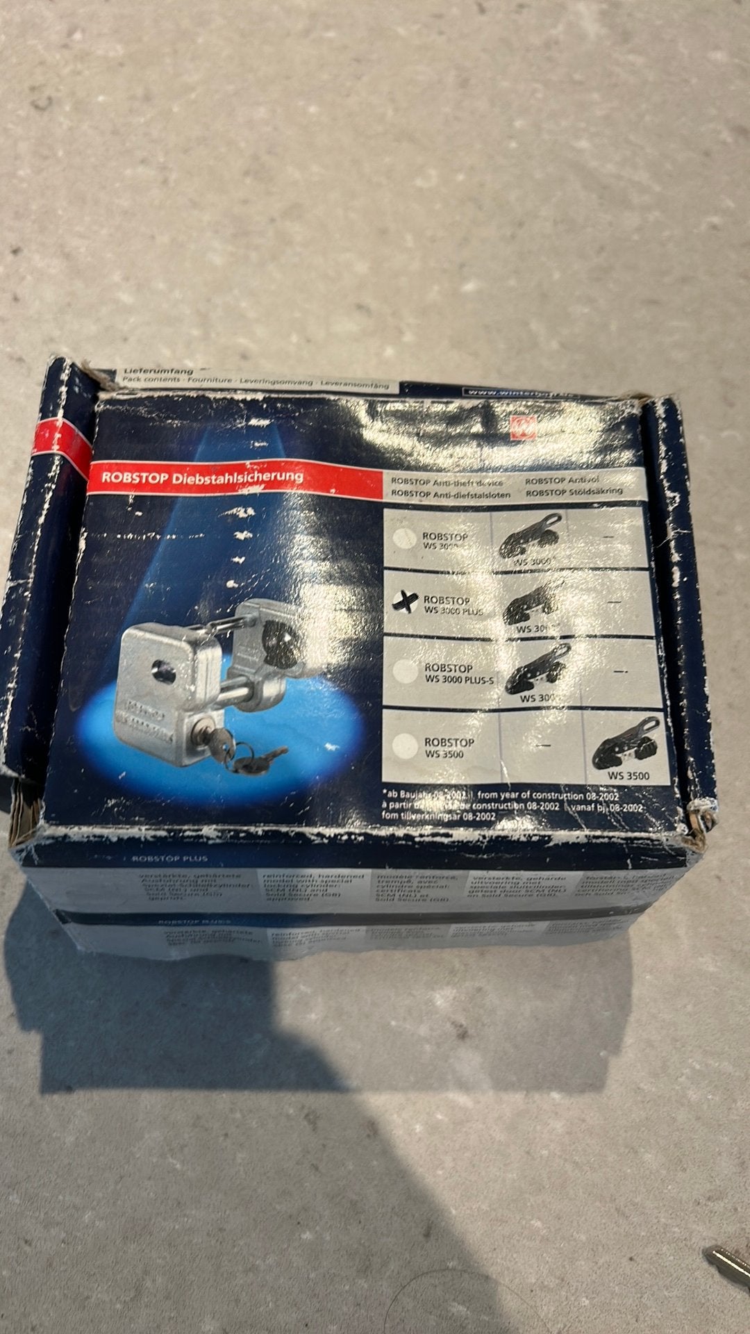 Disselslot Winterhoff Robstop WS 3000 plus voor caravan, Ophalen of Verzenden, Zo goed als nieuw