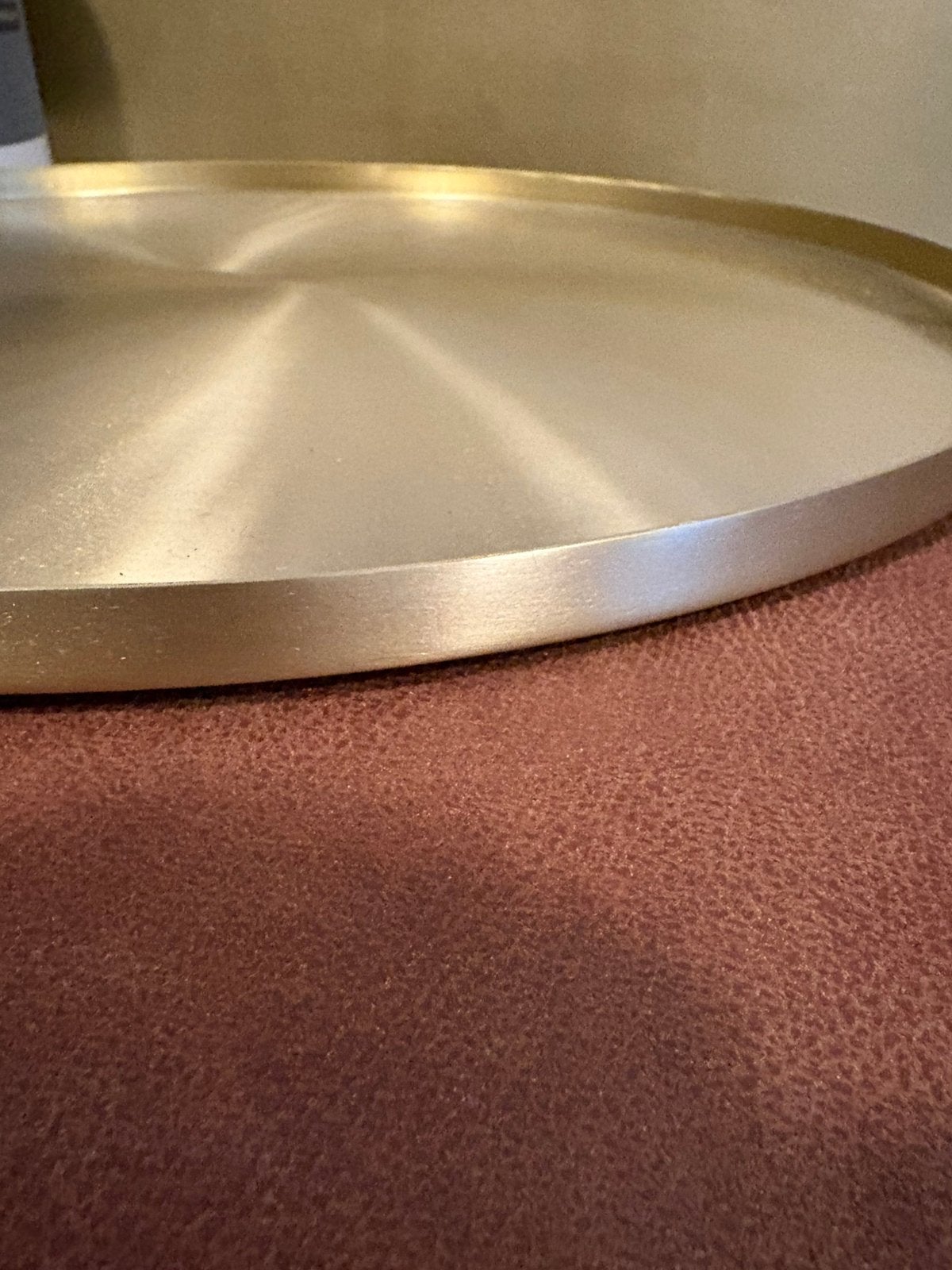 Dienblad goud, diameter 50 cm, Ophalen, Gebruikt, Rond, Dienblad