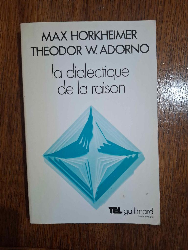 Adorno & Horkheimer, Dialectique de la Raison, Boeken, Ophalen of Verzenden
