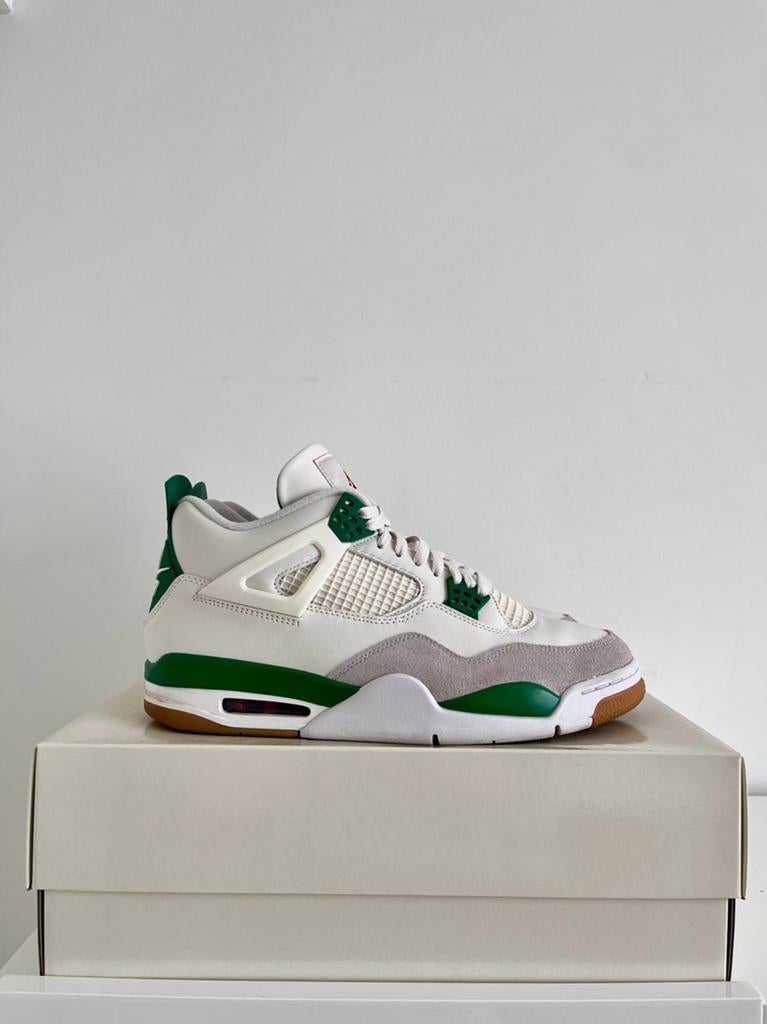 Nike Air Jordan 4 sb Pine Green, Ophalen of Verzenden, Nieuw, Wit, Sneakers of Gympen