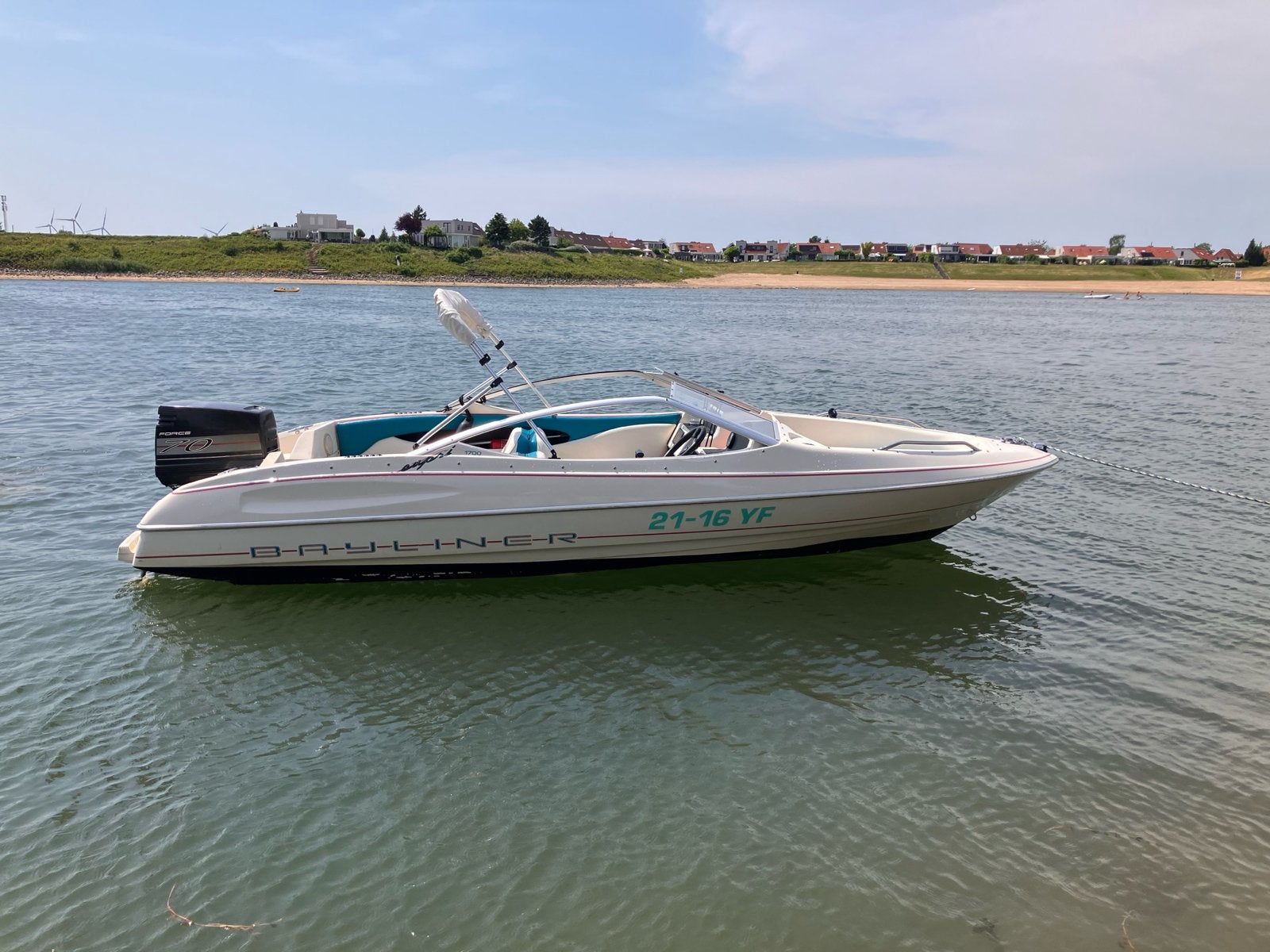 Bayliner capri 1700 bowrider, Watersport en Boten, Speedboten, Ophalen, Gebruikt, Bayliner