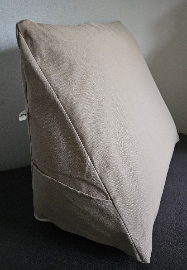Comfortabel zit- of ligkussen / leeskussen, Overige merken, Beige, Ergonomisch, Vierkant