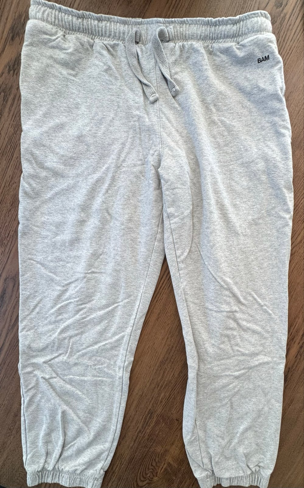 BAM Driekwart Joggingbroek - Grijs - Maat L, Maat 52/54 (L), Ophalen of Verzenden, Zo goed als nieuw, Grijs