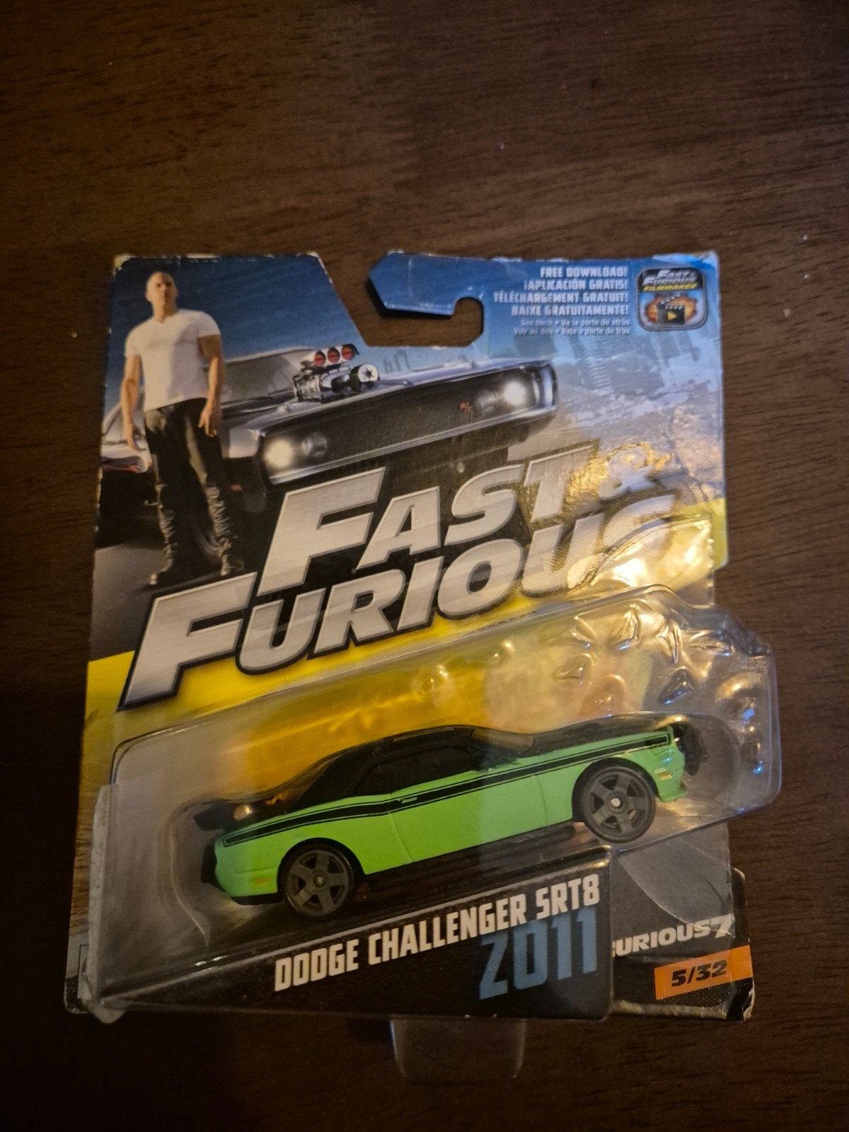 Fast & Furious Dodge Challenger SRT8 2011 Modelauto, Ophalen of Verzenden, Nieuw