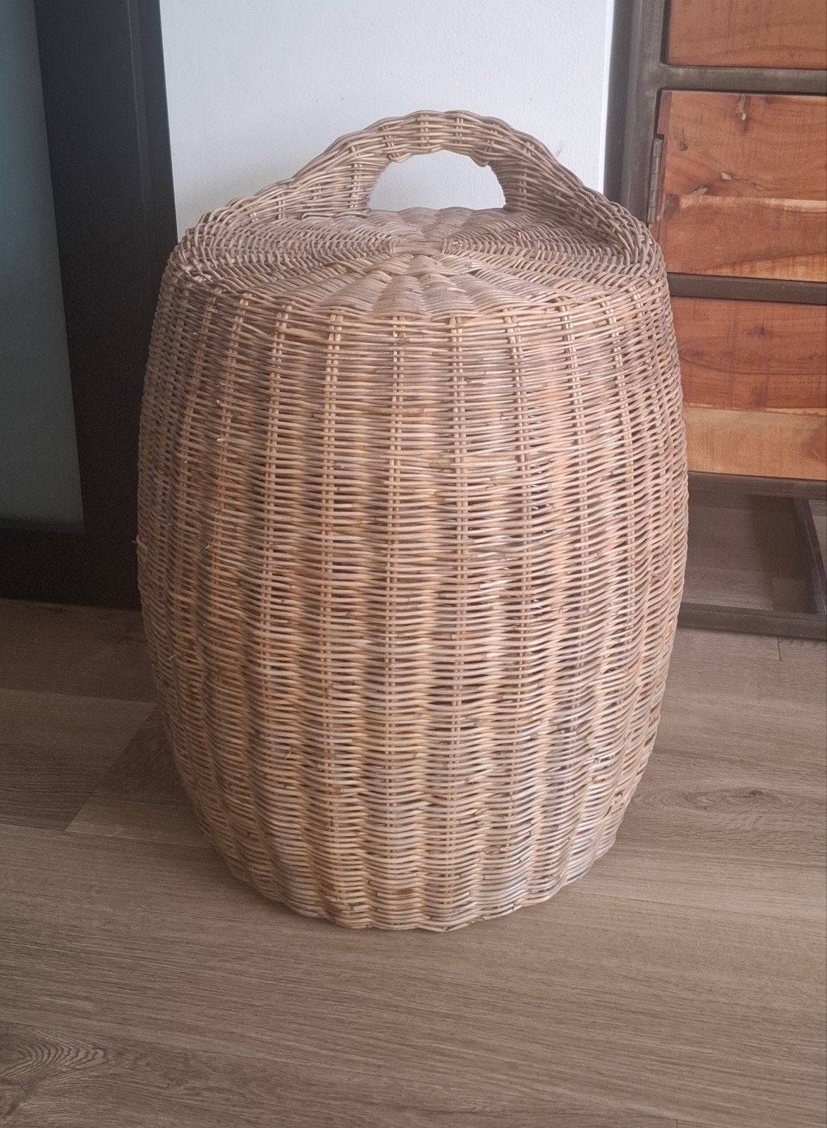 Rattan kruk Rivièra Maison Alcudia, Ophalen, Zo goed als nieuw, Overige materialen