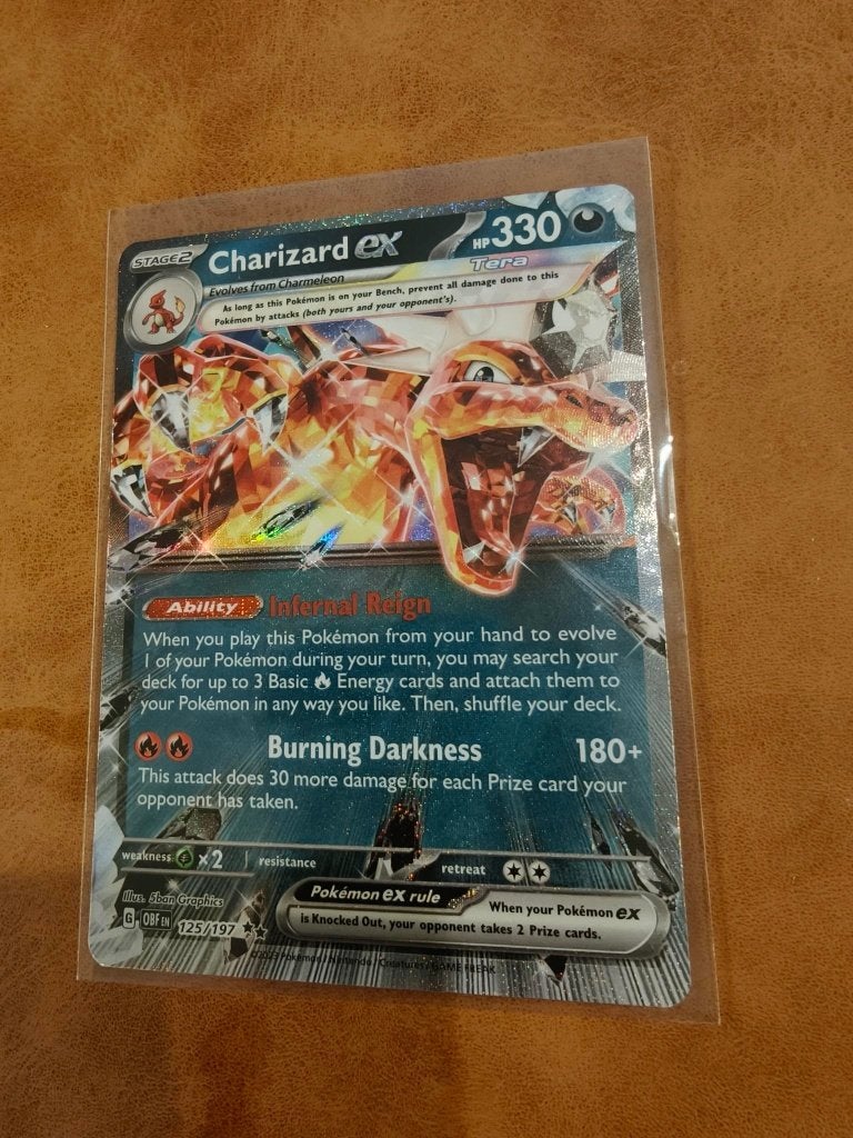 Charizard EX 125/197 - Obsidian Flames - Mint Conditie, Ophalen of Verzenden, Zo goed als nieuw, Losse kaart