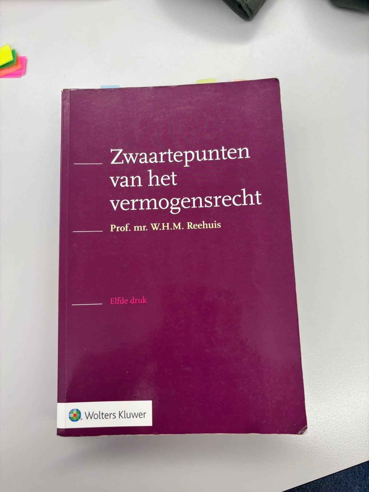 Zwaartepunten van het vermogensrecht - elfde druk, Ophalen of Verzenden, Beta, Zo goed als nieuw, WO
