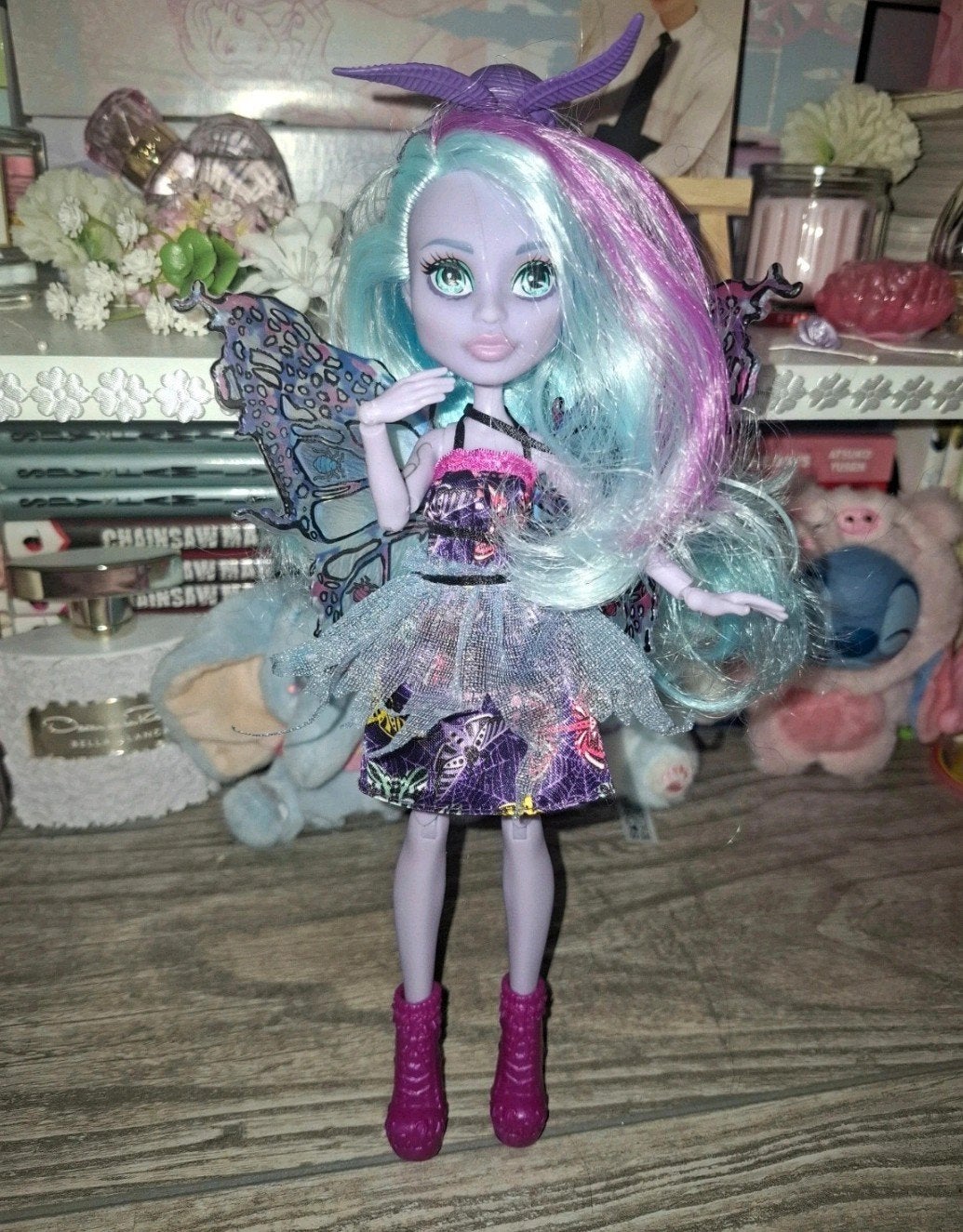 Twyla Monster High pop met vleugels en accessoires, Verzenden, Zo goed als nieuw, Overige typen