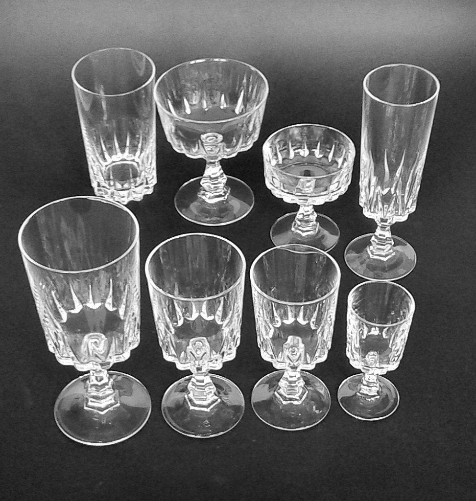 Cristal d’Arques Louvre Kristal Glasservies, Ophalen of Verzenden