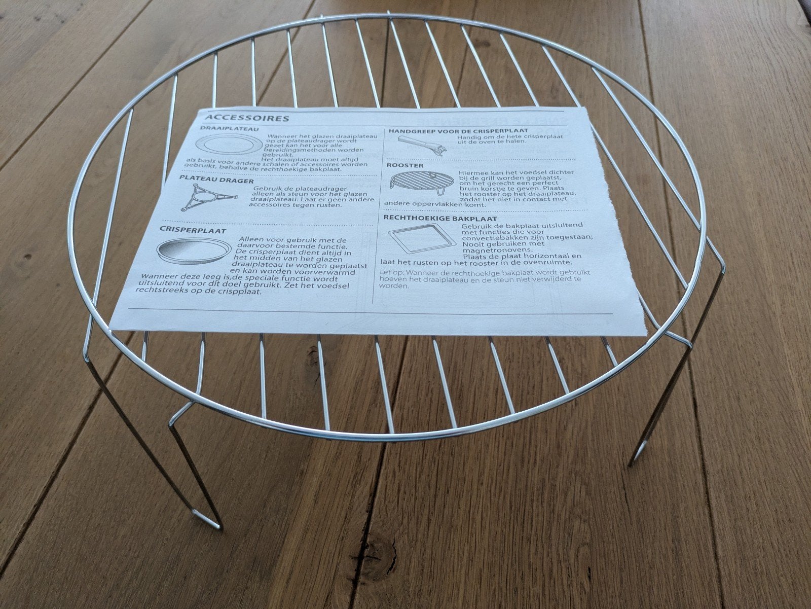 Rond rooster van Whirlpool voor oven of magnetron Grill BBQ, Ophalen of Verzenden, Nieuw
