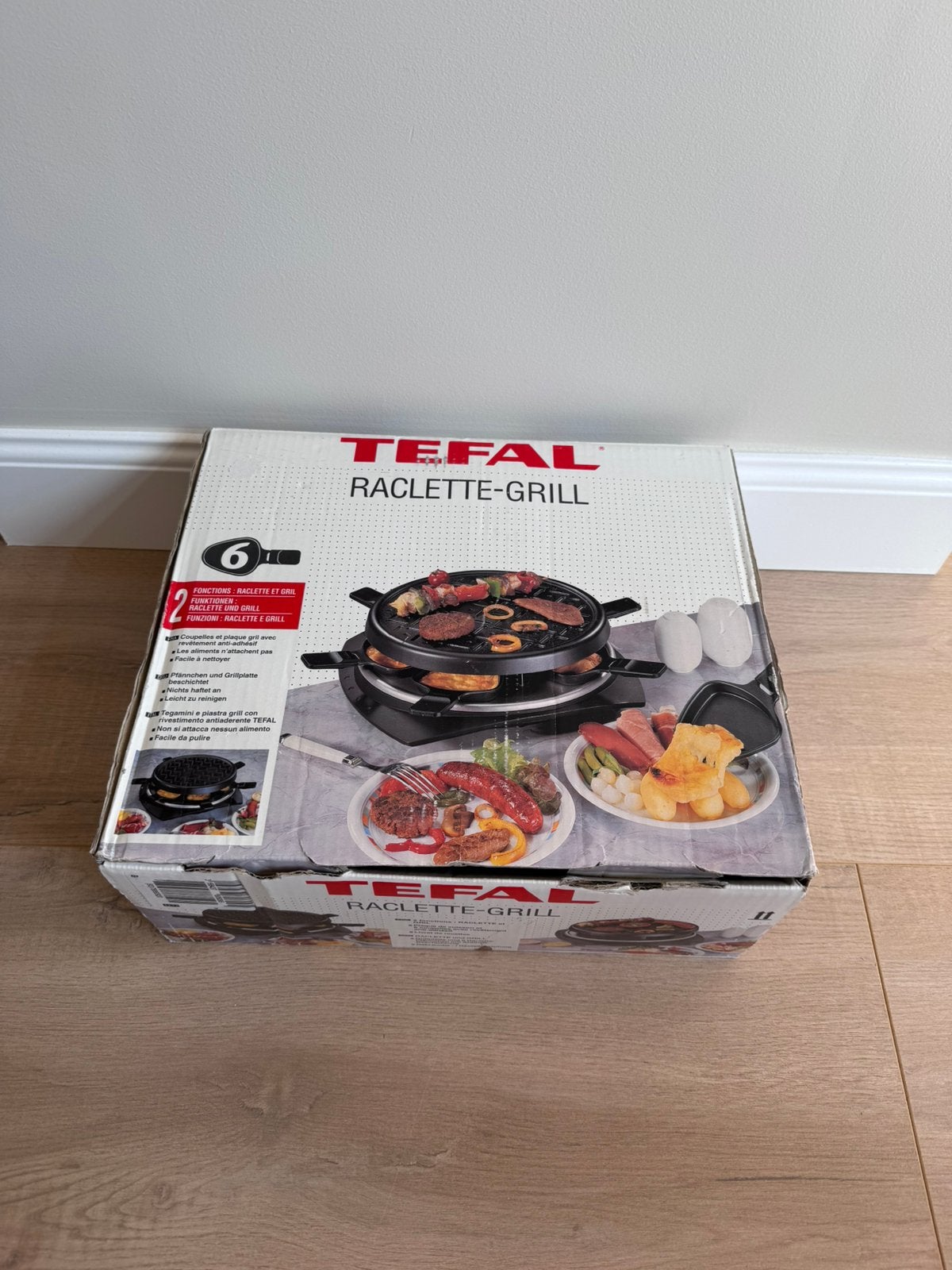Tefal raclette grill, Witgoed en Apparatuur, Gourmetstellen, Ophalen of Verzenden, Zo goed als nieuw