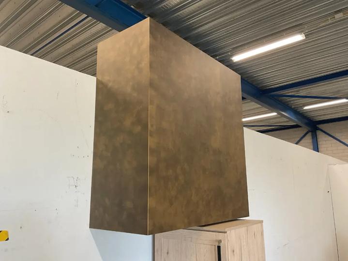 Bronzen afzuigkap NIEUW, Ophalen, Nieuw, Vrijstaand, 200 tot 400 m³ per uur