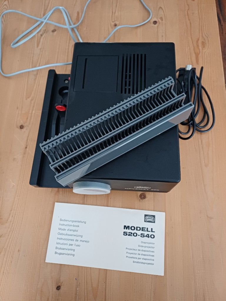 Braun Novamat 520 diaprojector, Ophalen, Gebruikt