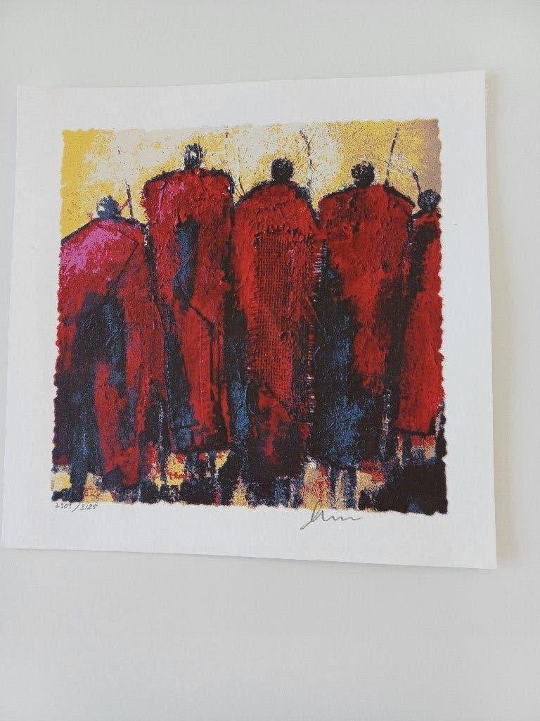 Alie Kruse-Kolk zeefdruk, Antiek en Kunst, Genummerd, Ophalen of Verzenden, Zeefdruk