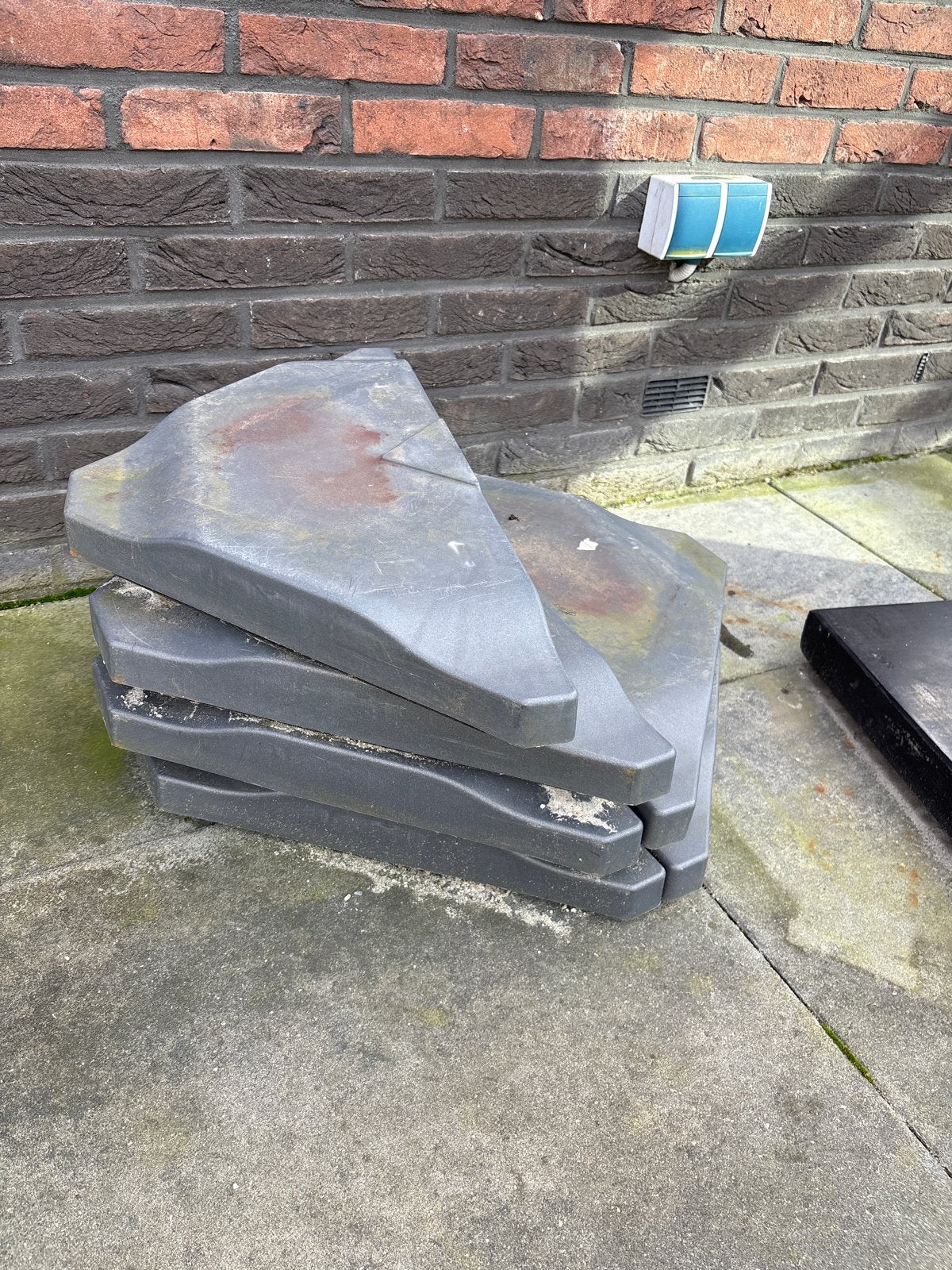 Terrastegels voor parasolvoet, Ophalen, Gebruikt