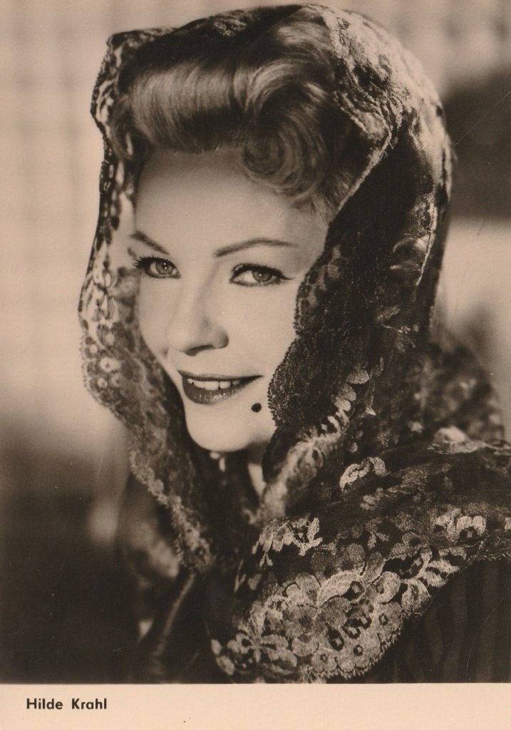 Oude Kaart Hilde Krahl, Verzamelen, Verzenden, Zo goed als nieuw, Foto of Kaart