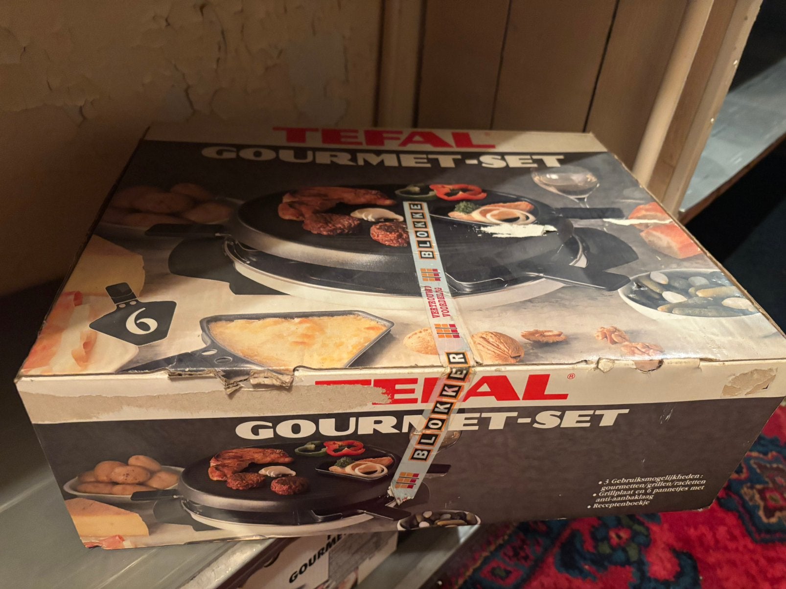 Tefal Gourmet-Set Raclette Grill voor 6 personen, Ophalen, Gebruikt, 4 t/m 7 personen