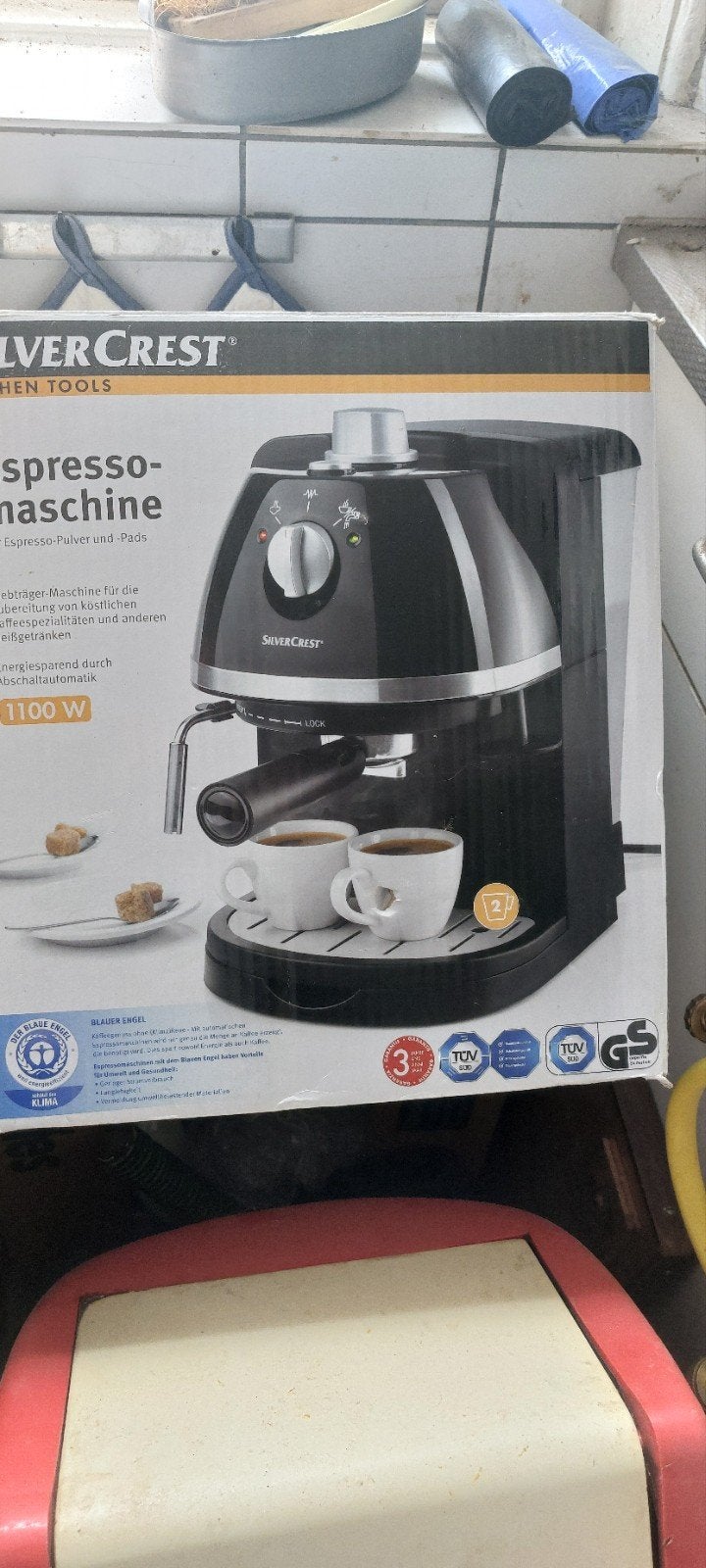 Koffiemachine + Schuimmaker - Poeder & Pads - in Nieuwstaat., Ophalen of Verzenden, Zo goed als nieuw
