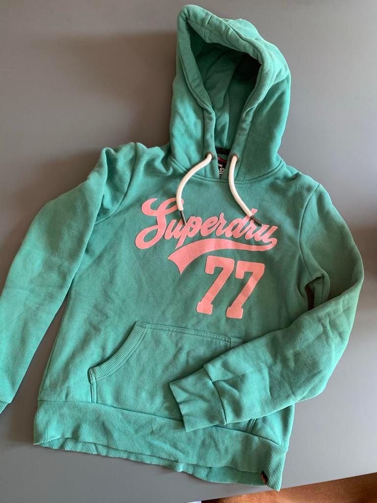 Superdry hoodie mt S, Ophalen of Verzenden, Zo goed als nieuw, Maat 36 (S), Groen