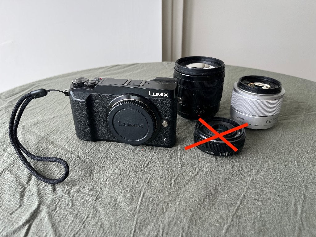 Panasonic Lumix DMC-GX80 met 2 lenzen, Gebruikt, Panasonic, Bluetooth, Accu