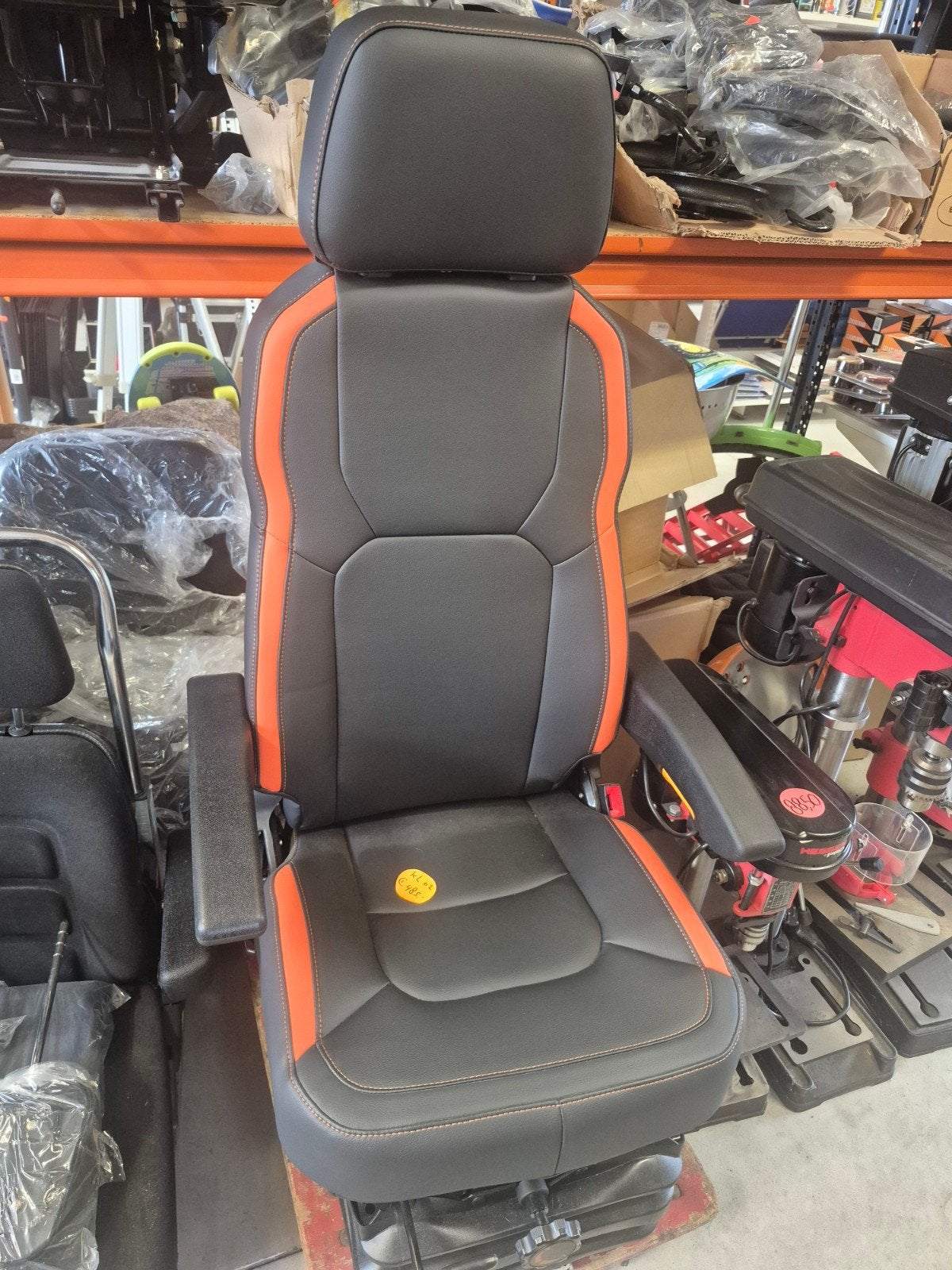 chaufeurstoel camperstoel met armleuningen pvc nieuw, Auto-onderdelen, Interieur en Bekleding, Ophalen of Verzenden, Gebruikt