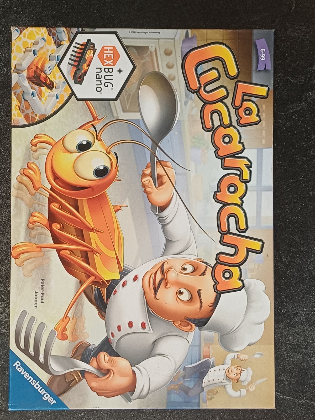 La Cucaracha + HEXBUG nano - Ravensburger bordspel, Drie of vier spelers, Ophalen of Verzenden, Gebruikt, Ravensburger