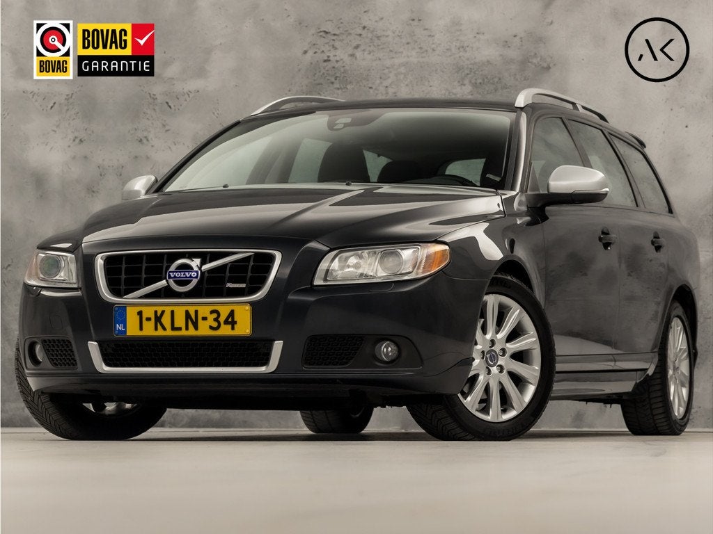 Volvo V70 1.6 T4 R-Design 179Pk Automaat (NAVIGATIE, LEDER,, Auto's, Zwart, 4 cilinders, 179 pk, 84 €/maand