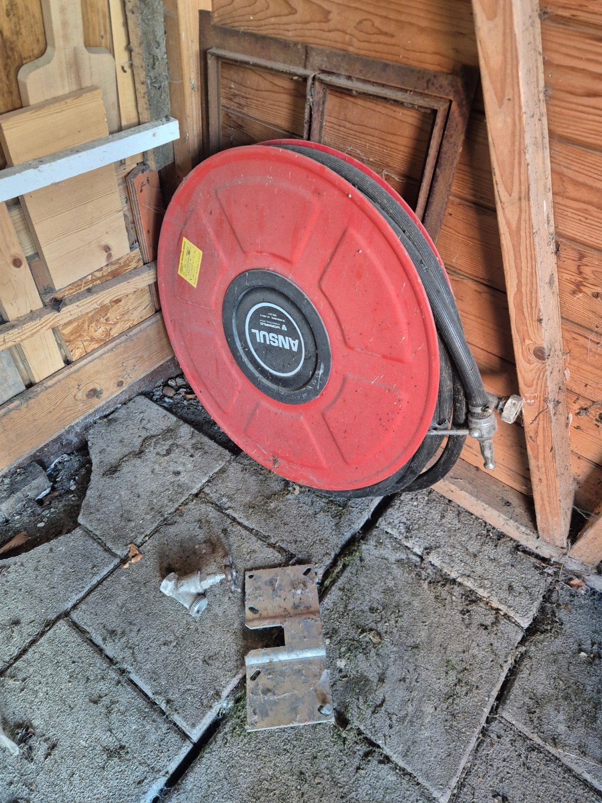 Vintage Ansul brandslanghaspel - Gebruikt, Ophalen of Verzenden, Gebruikt, Overige typen