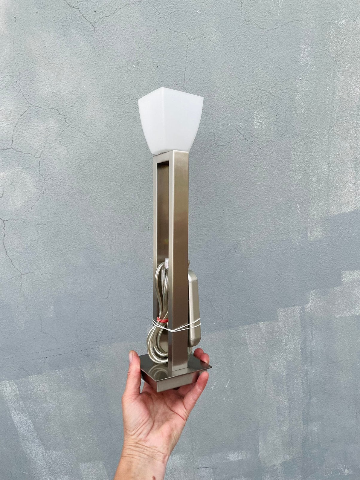 Mooie ranke vintage Massive Lamp, Ophalen of Verzenden, Zo goed als nieuw, Metaal
