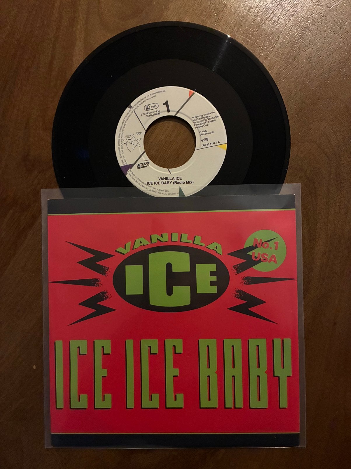 Vanilla Ice - Ice ice baby, Ophalen of Verzenden, Zo goed als nieuw, 7 inch