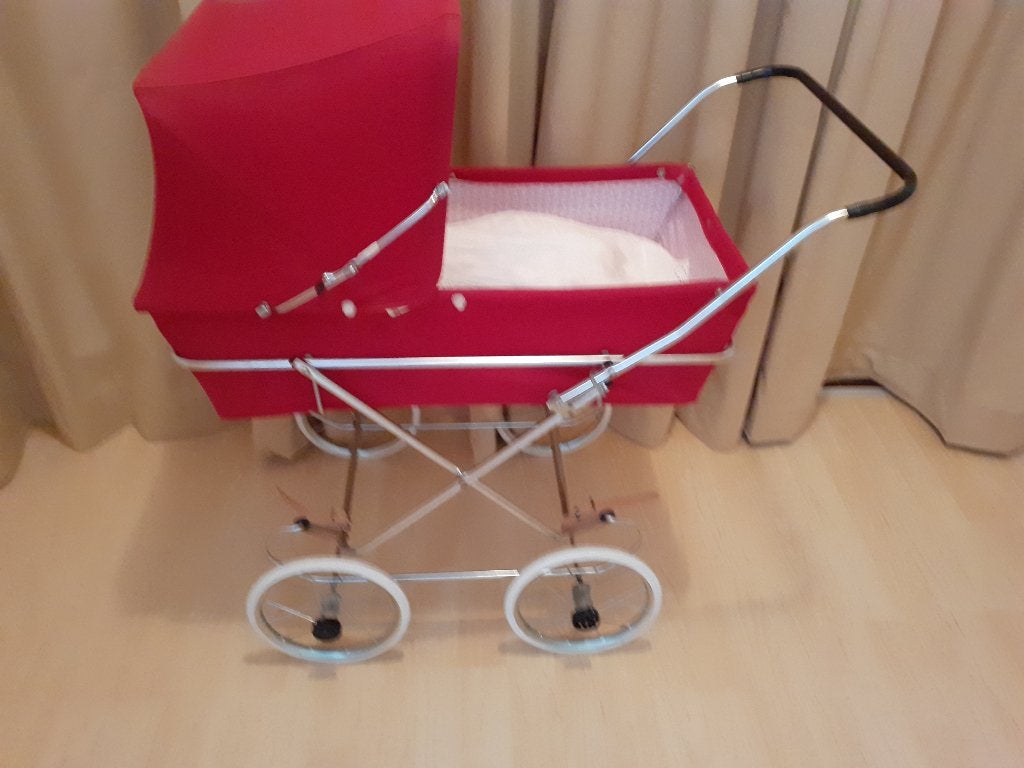 Vintage  Poppenwagen, Ophalen, Gebruikt, Babypop