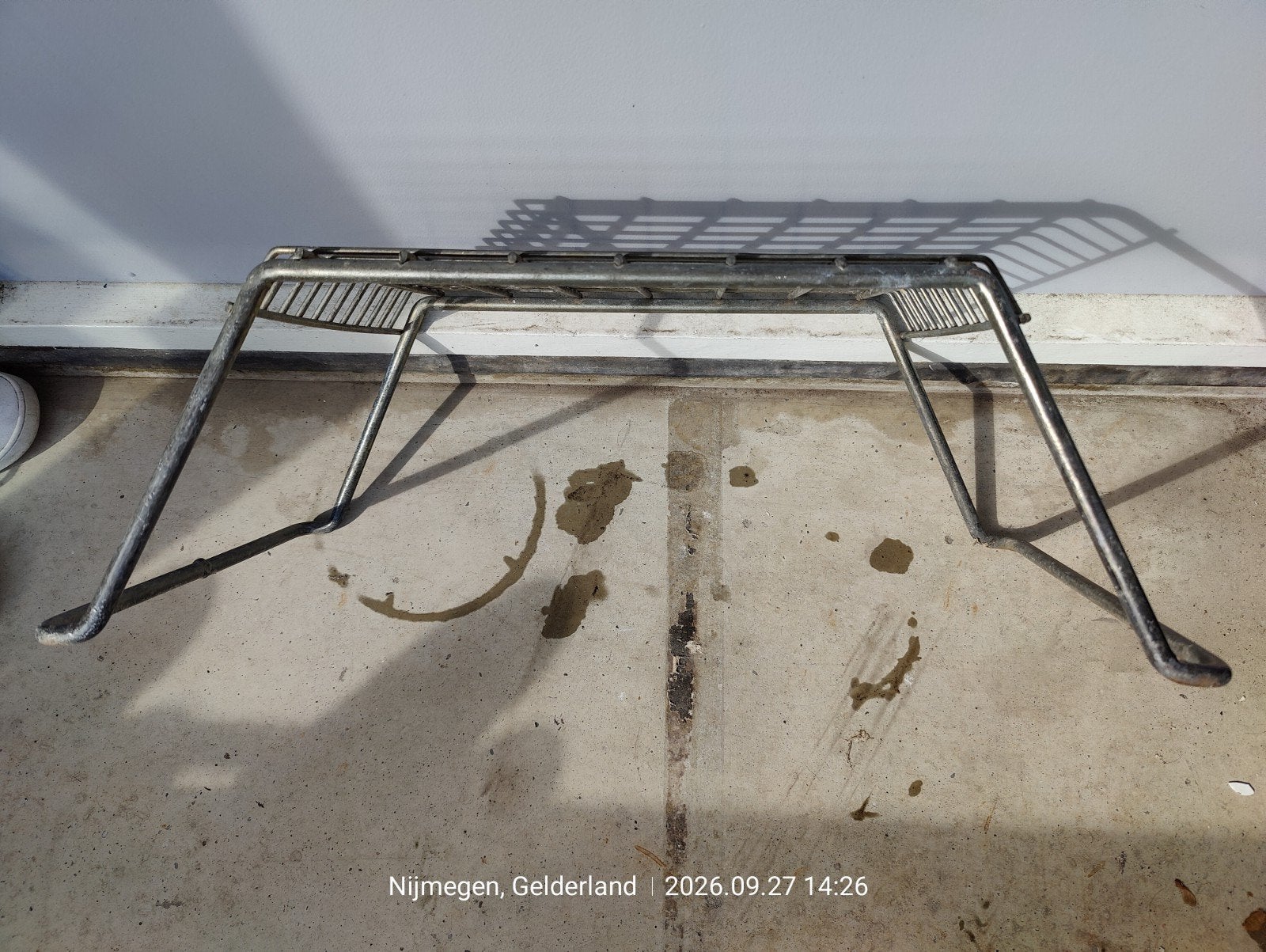 Metalen opstap trapje voor diverse doeleinden, Ophalen, Gebruikt