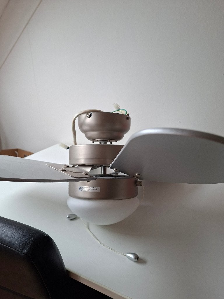 Plafondventilator met lamp, Ophalen, Gebruikt, Plafondventilator
