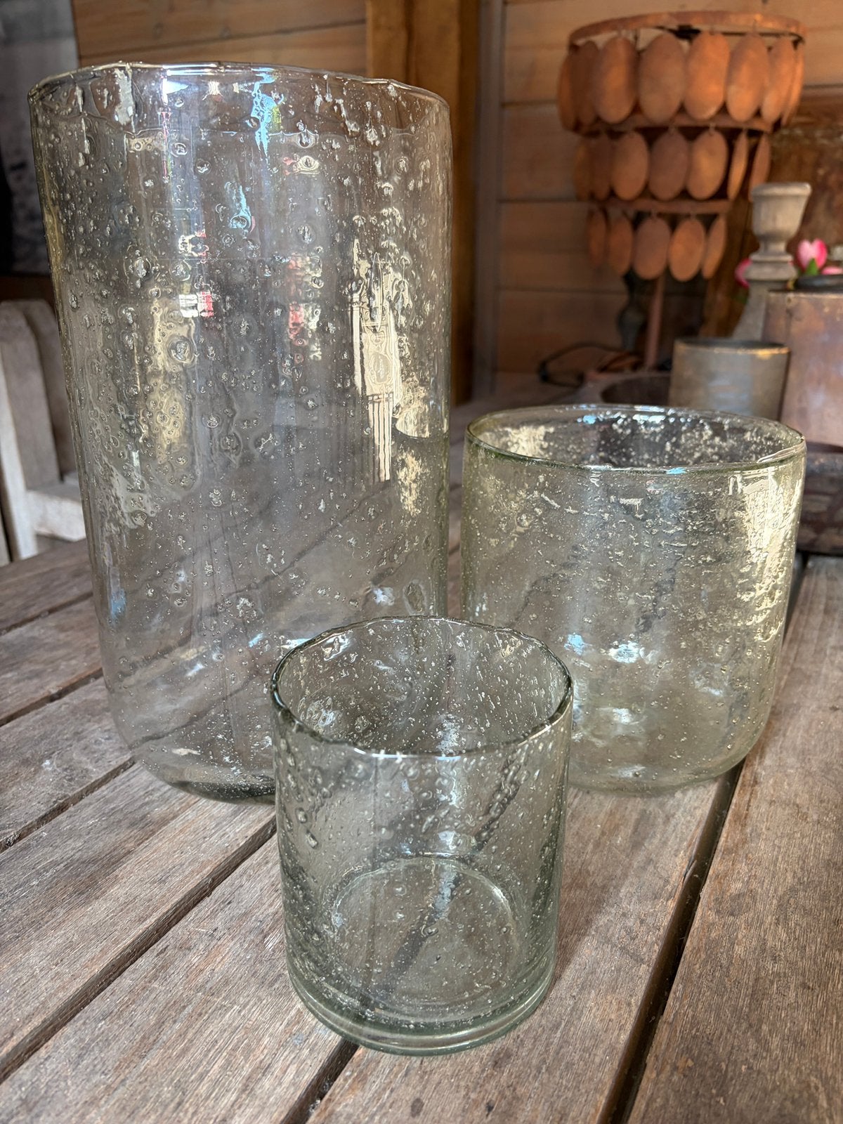 Bubble windlichten, Ophalen, Gebruikt, Glas