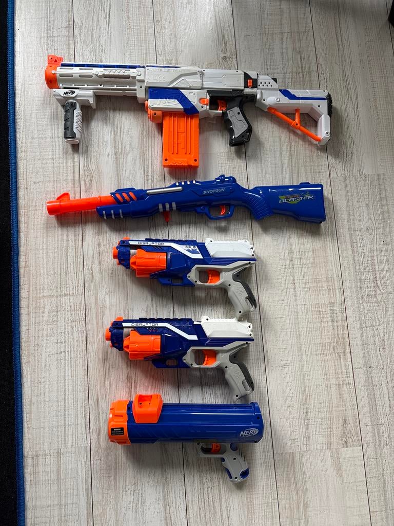 Nerf geweren set, Ophalen of Verzenden, Gebruikt, Jongen of Meisje