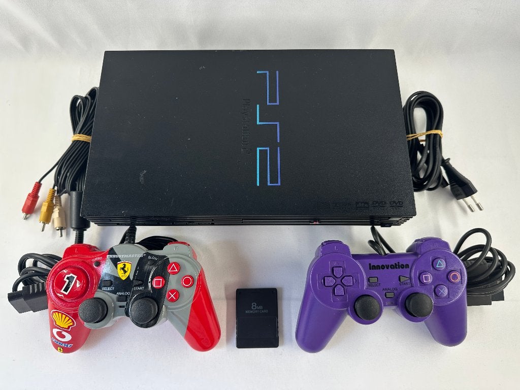 Playstation 2 console + 2 controllers & memory card - PS2, Gebruikt, Playstation, Met 2 controllers, Onbekend