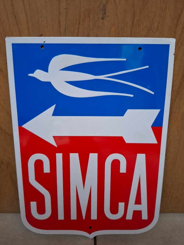 Reclamebord Simca, Ophalen of Verzenden, Nieuw, Auto's
