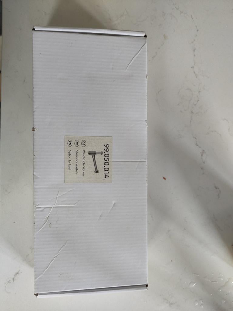 Siphon voor wasbak 30mm, Ophalen of Verzenden, Nieuw, Chroom, Wastafel