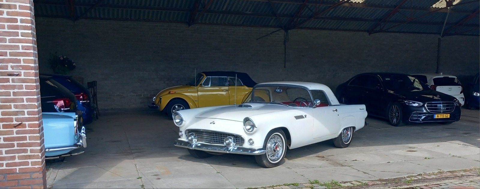 Ford Thunderbird Cabriolet, Auto's, Automaat, Cabriolet, Wit, Bedrijf