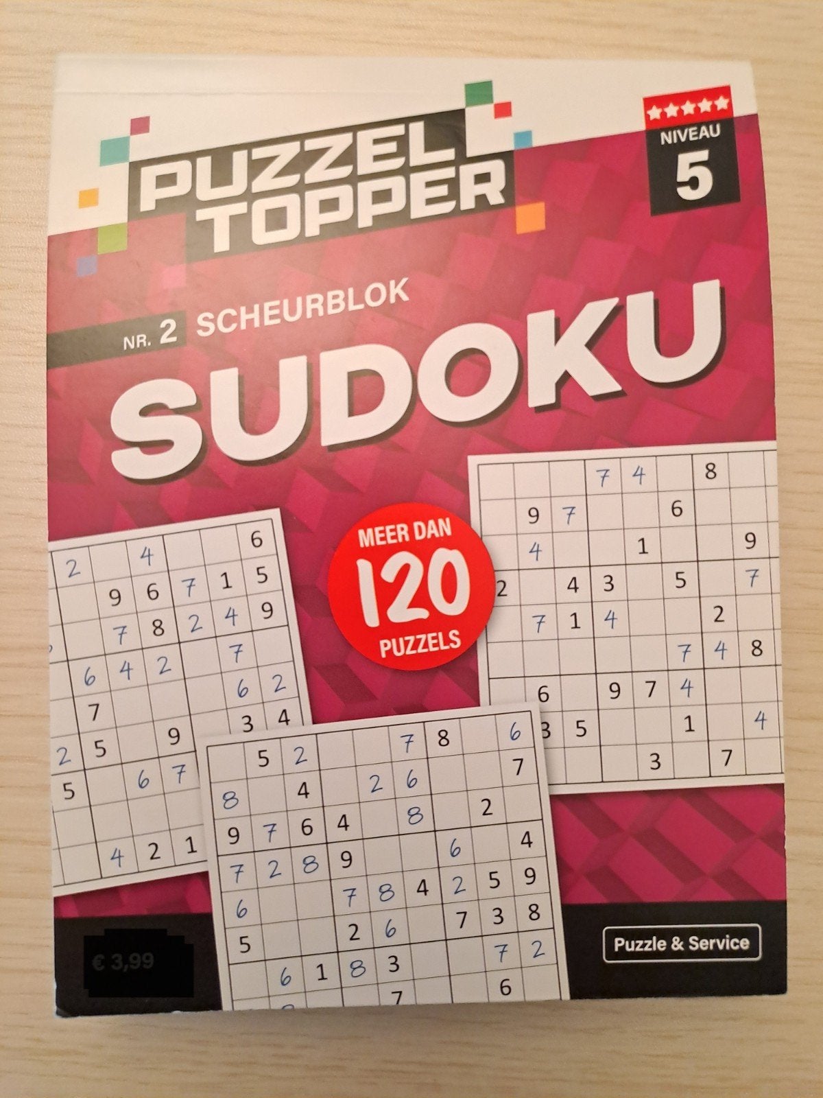 Sudoku niveau 5 (meer dan 120 puzzles), Ophalen, Zo goed als nieuw