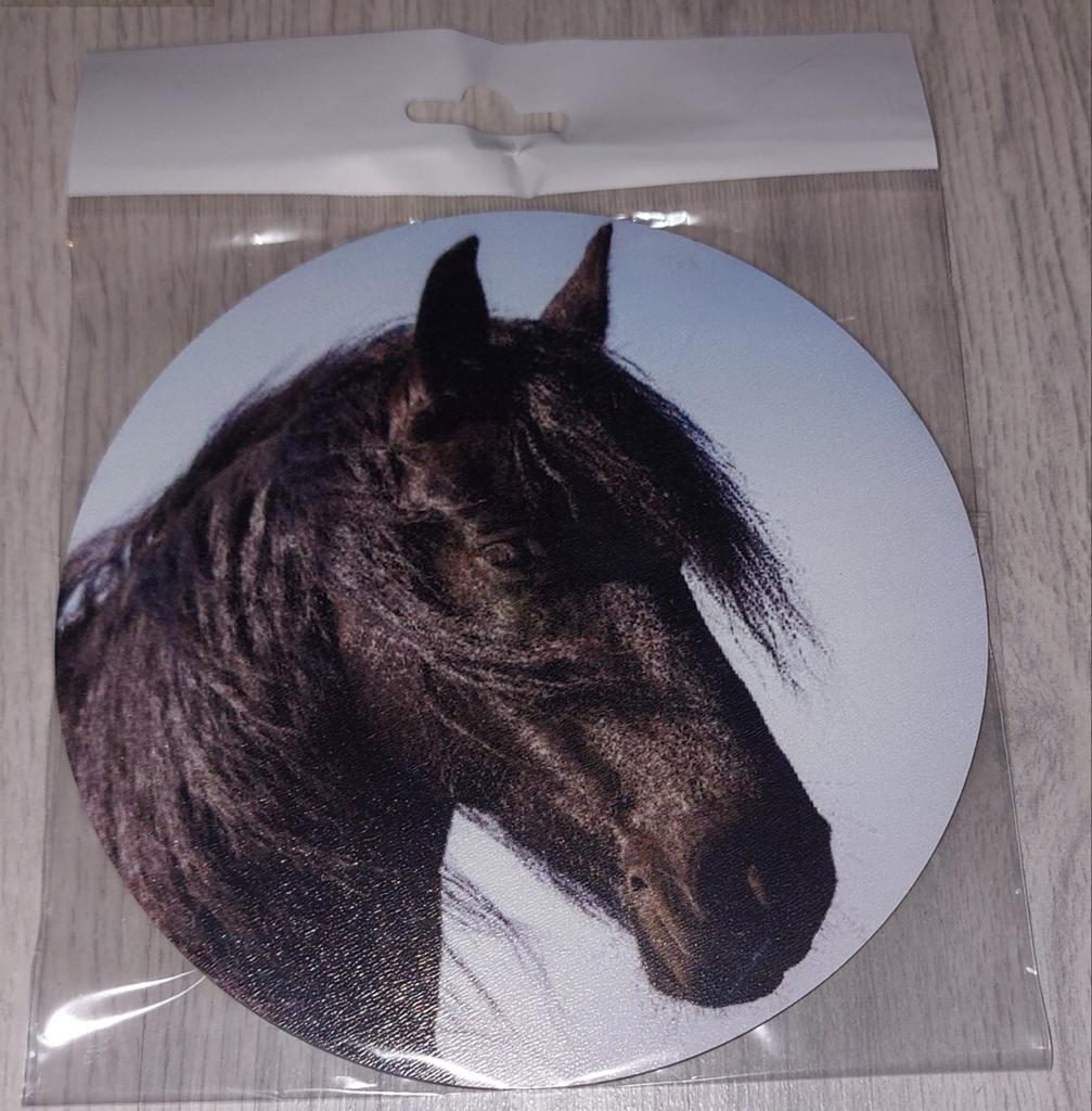 Houten wanddecoratie Fries paard - 15 cm doorsnee, Ophalen of Verzenden