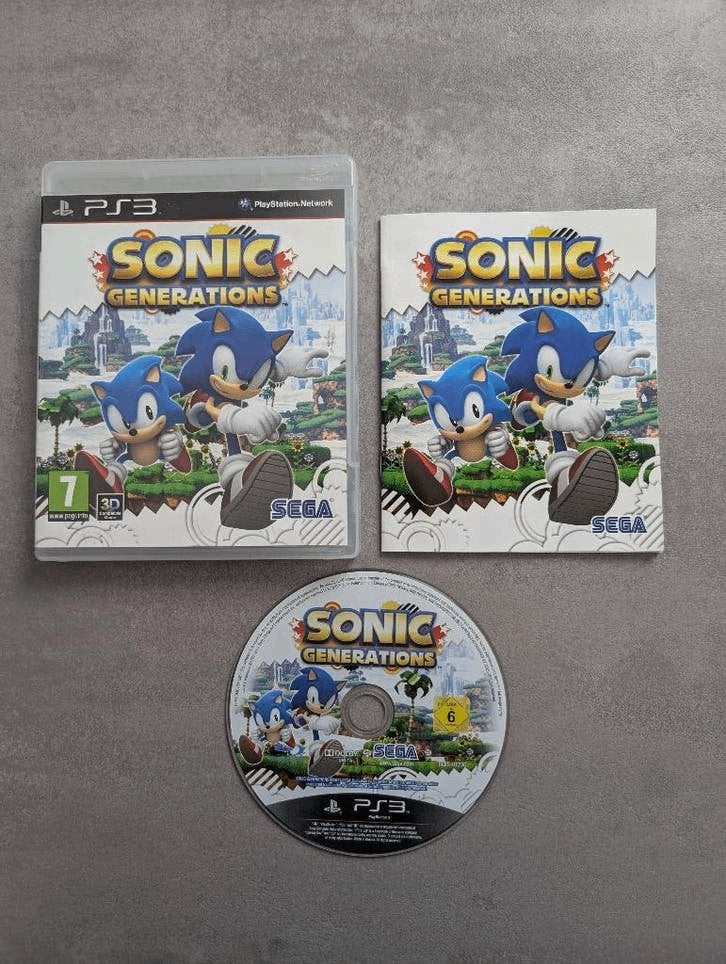 Sonic generations PS3, Avontuur en Actie, 1 speler, Ophalen of Verzenden, Zo goed als nieuw