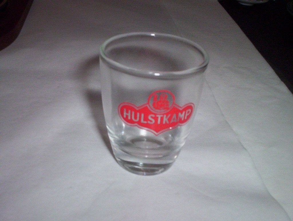 borrelglaasje hulstkamp (vlgnr 1), Ophalen of Verzenden, Zo goed als nieuw, Borrel- of Shotglas
