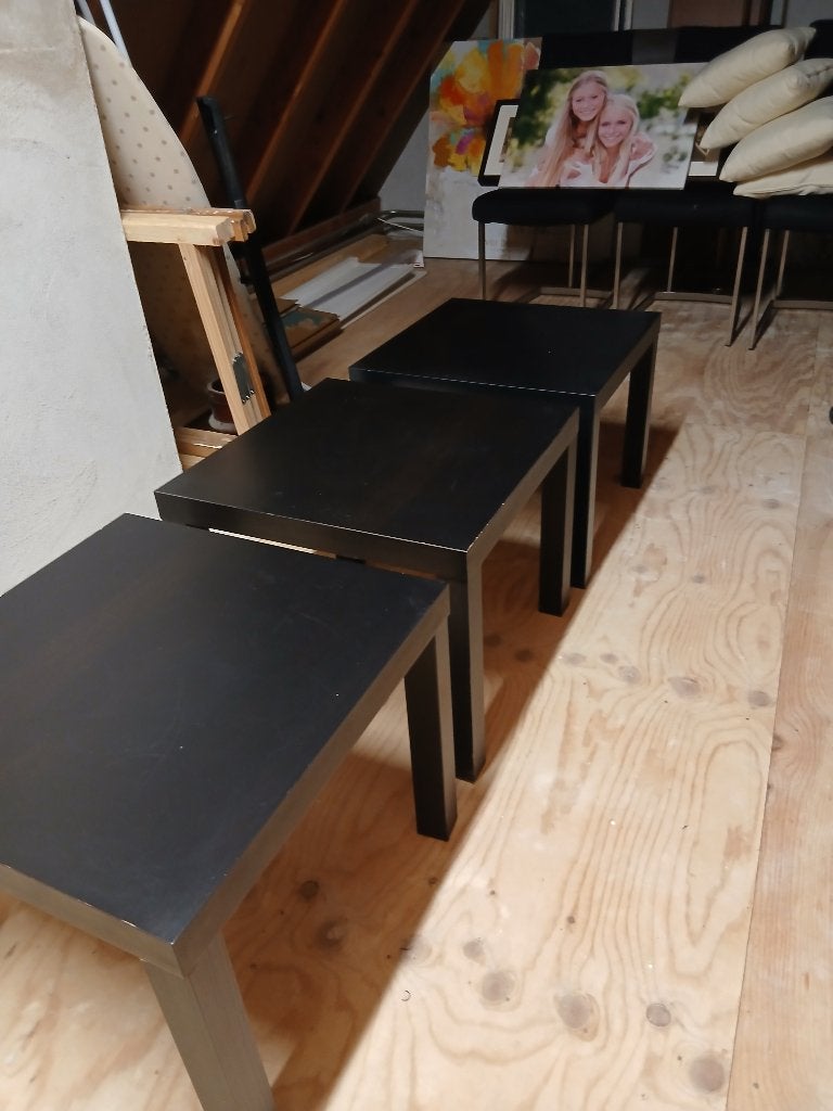 Ikea bijzet tafel 50x50cm gratis zwart, Huis en Inrichting, Overige materialen, Minder dan 55 cm, Gebruikt, Rechthoekig