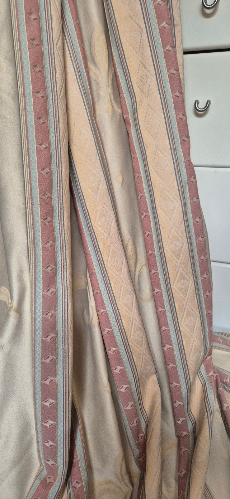 Gasparone? ivoorgeel klassiek fleur de Lis 2x180x254 360 254, Gasparone? ivoorgeel klassiek fleur de Lis, Zo goed als nieuw, 200 cm of meer