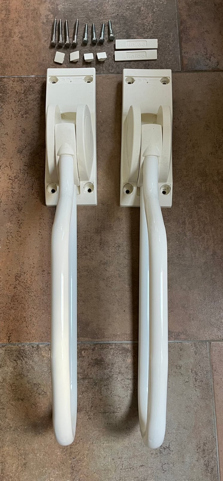2 Linido opklapbare toiletbeugels wit – €30 voor de set, Diversen, Ophalen, Gebruikt