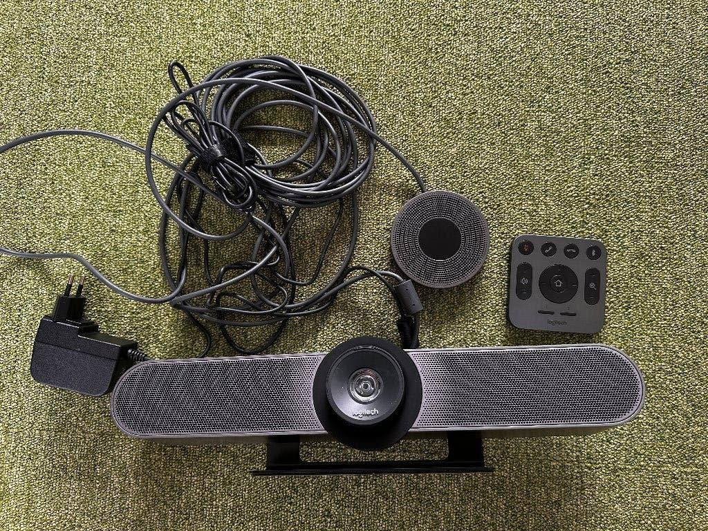 Logitech MeetUp videoconferencing camera, Computers en Software, Webcams, Zo goed als nieuw, Bedraad, ChromeOS, MacOS, Windows